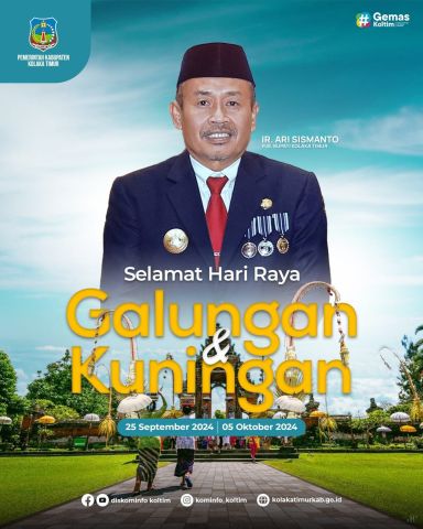 Pemerintah Daerah Kabupaten Kolaka Timur mengucapkan Selamat Hari Raya Galungan dan Kuningan Tahun 2024