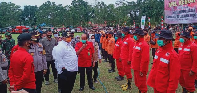 Gubernur Sultra Pimpin Apel Kesiapan Menghadapi Karhutla