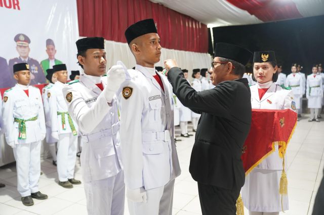 Pengukuhan Paskibraka Kabupaten Kolaka Timur Tahun 2025