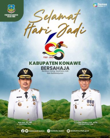 Selamat Hari Jadi ke-65 Kabupaten Konawe Tahun 2025