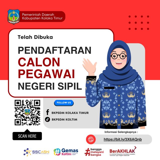 Pengumuman Penerimaan CPNS Tahun 2024 lingkup Kabupaten Koltim