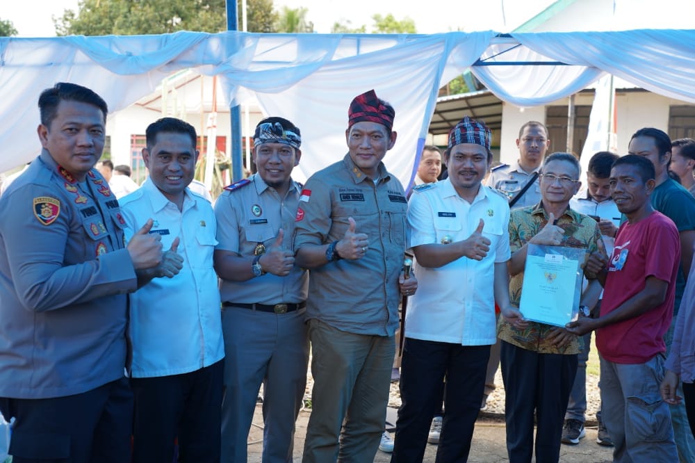 Bersama Kepala BPN Sultra, Bupati Koltim Launching Kampung Reforma Agraria Desa Gunung Jaya