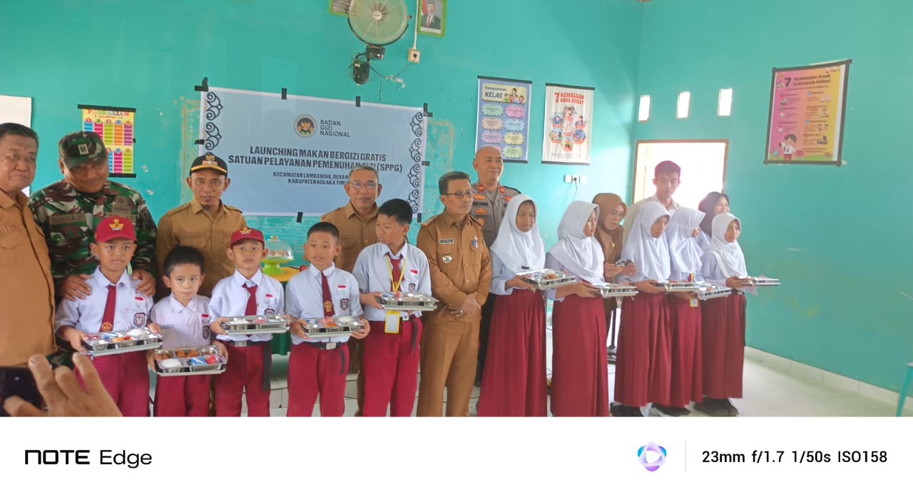 Asisten II Setda Koltim Wakili Plt. Bupati Launching Program MBG di Desa Mokupa