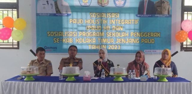 PAUD Se Kecamatan Lalolae Antusias Sambut Bunda PAUD Koltim