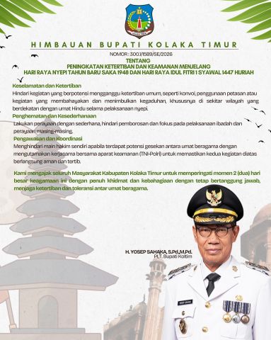 Imbauan Plt. Bupati Kolaka Timur: Jaga Ketertiban dan Toleransi Menjelang Nyepi dan Idul Fitri