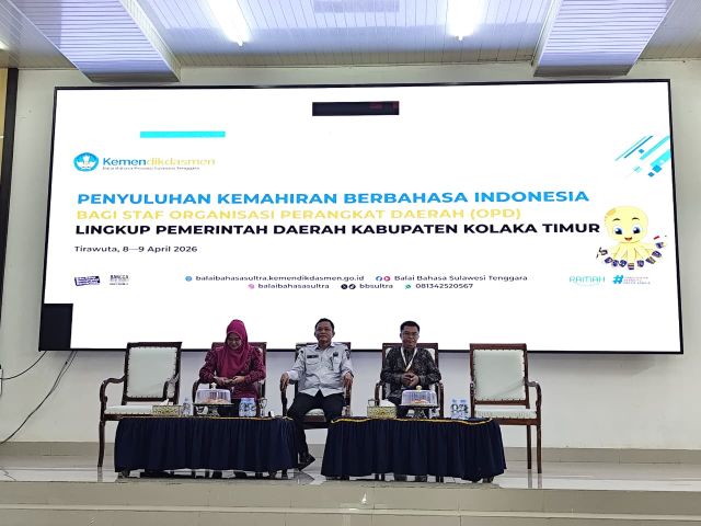 Pemda Koltim Gelar Penyuluhan Kemahiran Berbahasa Indonesia Bagi Staf OPD