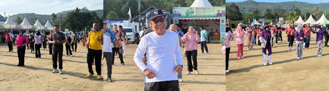 Pemda Koltim Gelar Senam Sehat Gembira dalam Rangka HUT ke-13