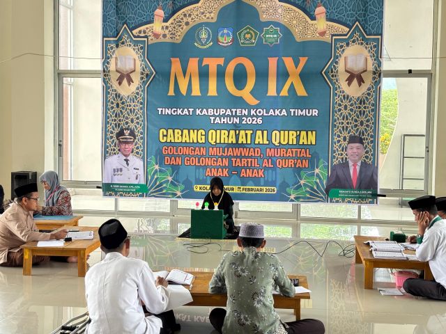 Ratusan Peserta Ramaikan MTQ IX Kolaka Timur 2026 di Tirawuta
