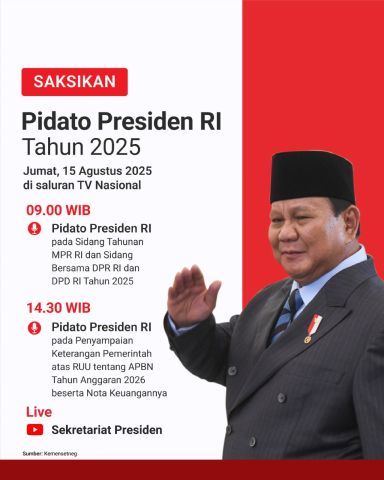Saksikan Pidato Kenegaraan Presiden RI
