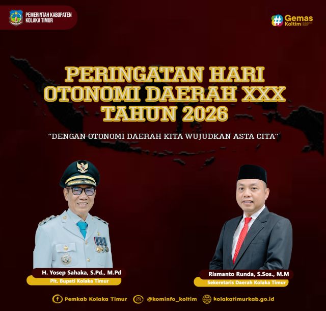 Selamat Memperingati Hari Otonomi Daerah XXX Tahun 2026 