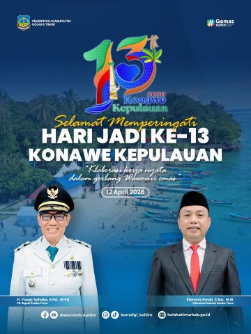 Selamat Memperingati Hari Jadi ke-13 Kabupaten Konawe Kepulauan