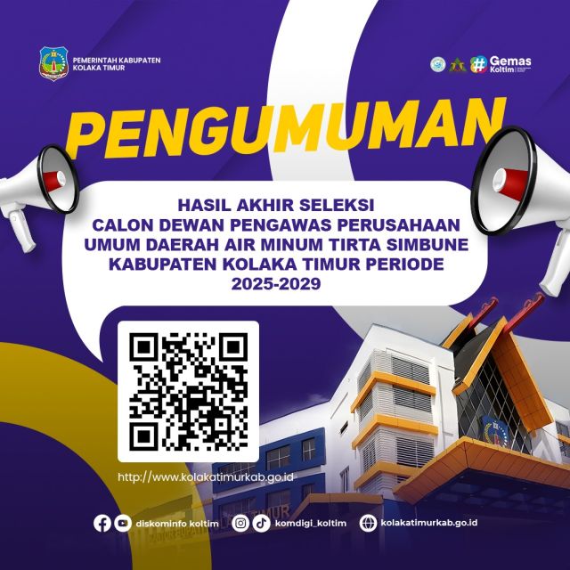 Pengumuman Hasil Akhir Seleksi Dewas Perumda Aneka Usaha Kolaka Timur 