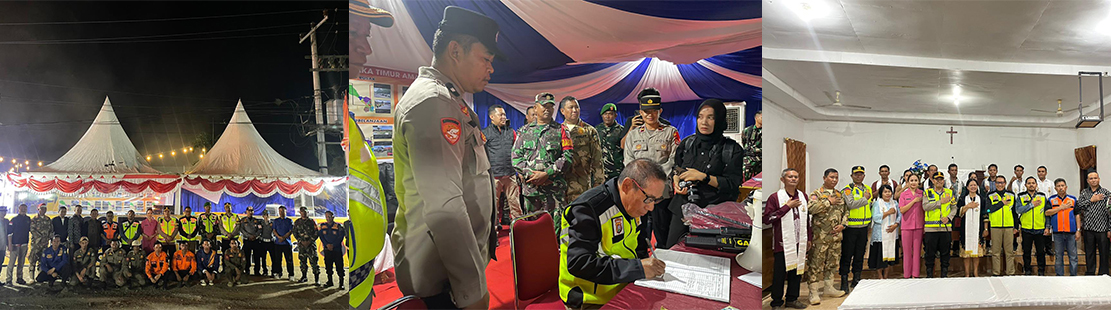 Plt. Bupati Kolaka Timur Bersama Kapolres Lakukan Pemantauan Ibadah Natal dengan Kendaraan Roda Dua